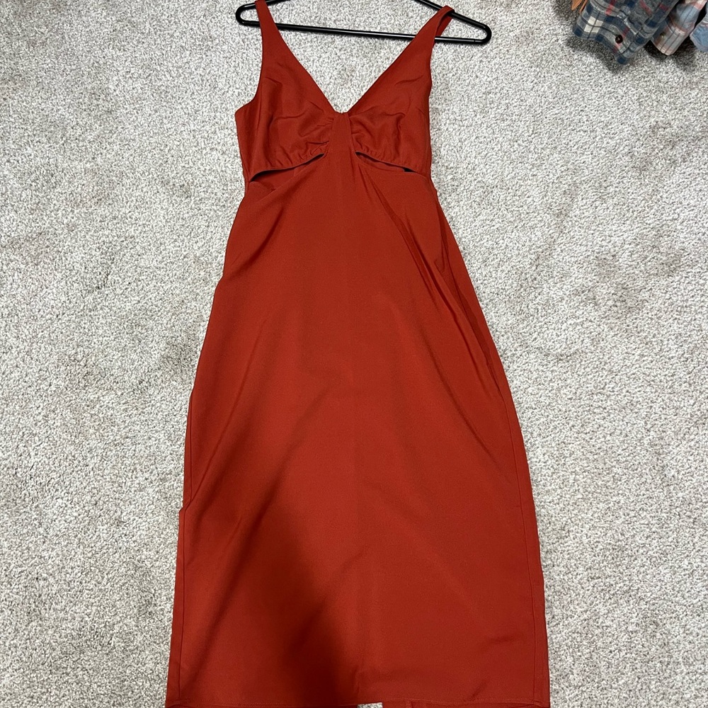 Abercrombie & Fitch Backless Red Dress